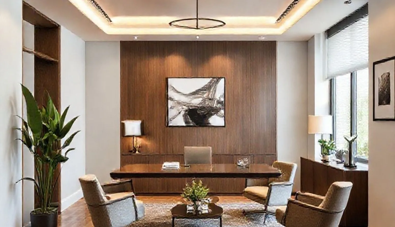 Sophisticated financial planning office