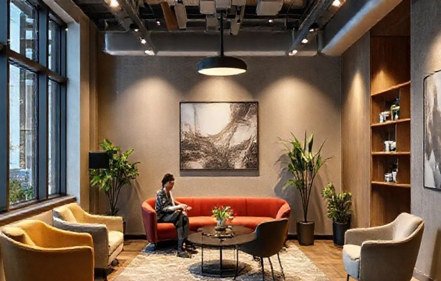 Modern wealth consultation space